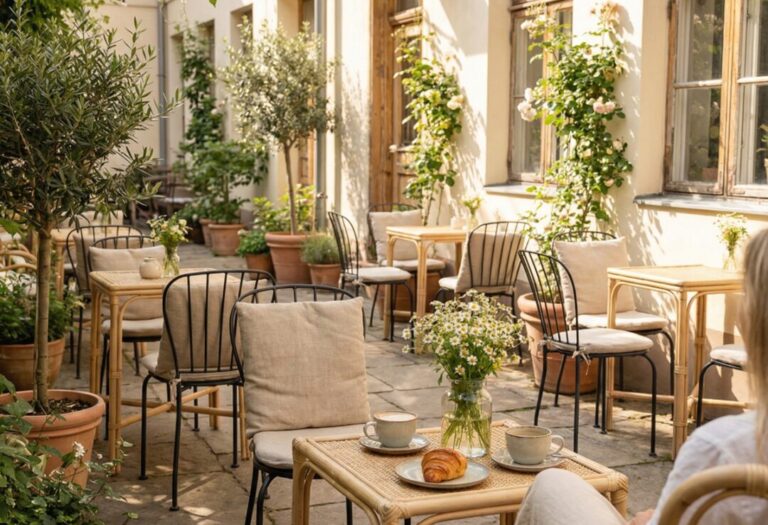 meble ogrodowe do kawiarni