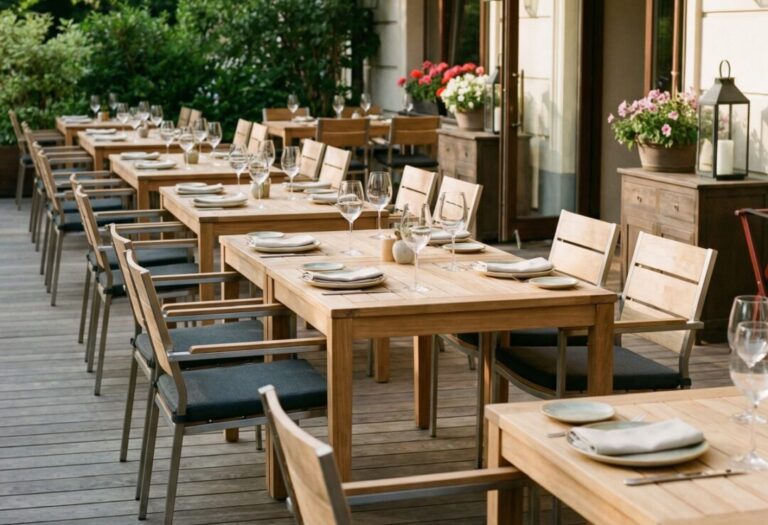 meble ogrodowe do restauracji
